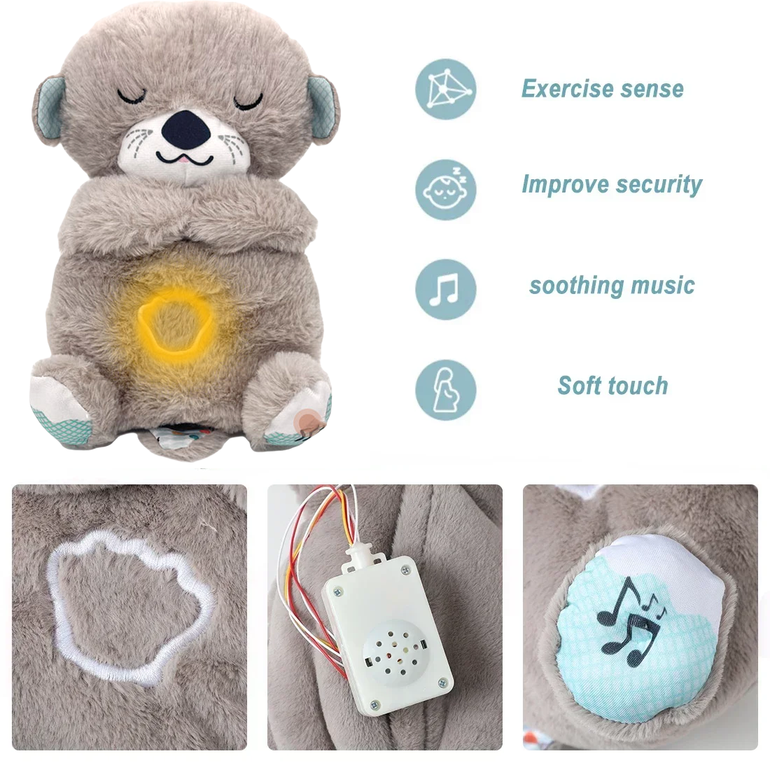 PUREZZA™-OTTER BREATHING TEDDY BEAR